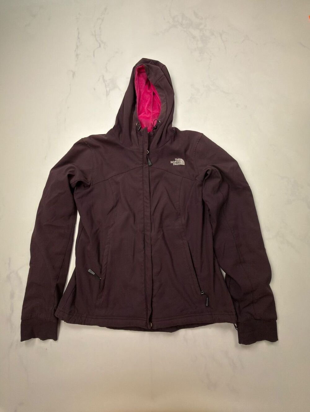 The North Face Classic Style Hoodie Purple Pink 2010s Fitted - Womens M